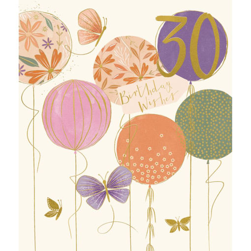 Picture of HAPPY 30TH BIRTHDAY CARD